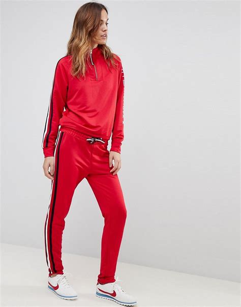 tommy hilfiger women's tracksuit set.